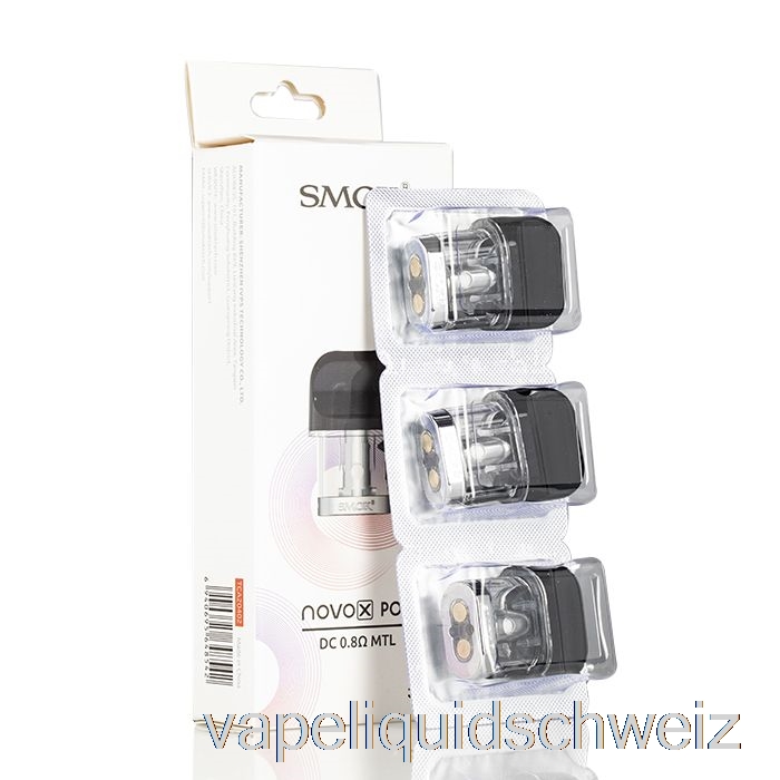 Smok Novo X Ersatz-Pods 0,8 Ohm Mesh-Pods Vape Schweiz